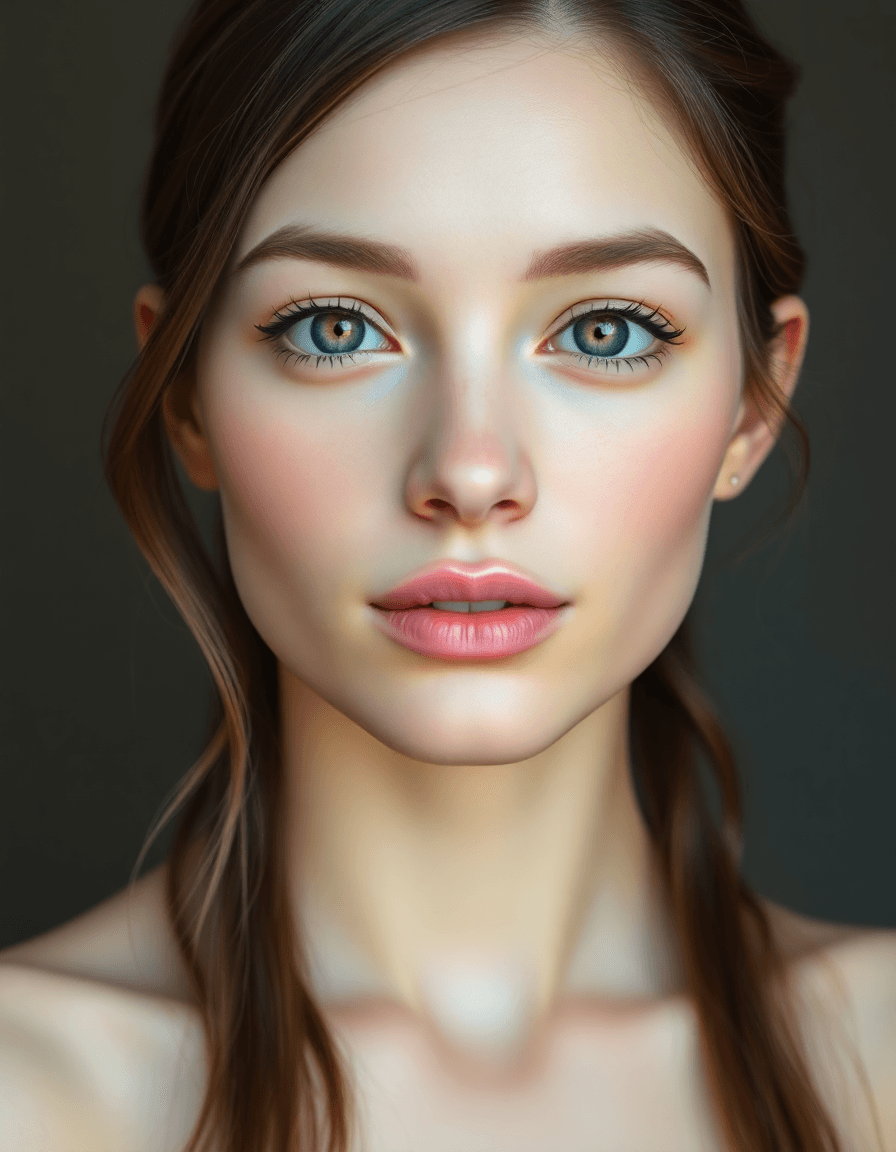 AI generated: A highly detailed, photorealistic full-body portrait of a specific young woman in her early 20s with...
