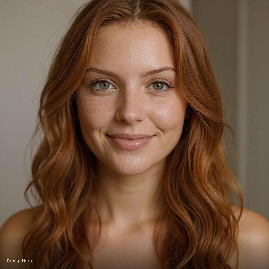 AI generated: realistic amateur iPhone photo, natural matte skin no gloss no sheen, direct eye contact with camera...