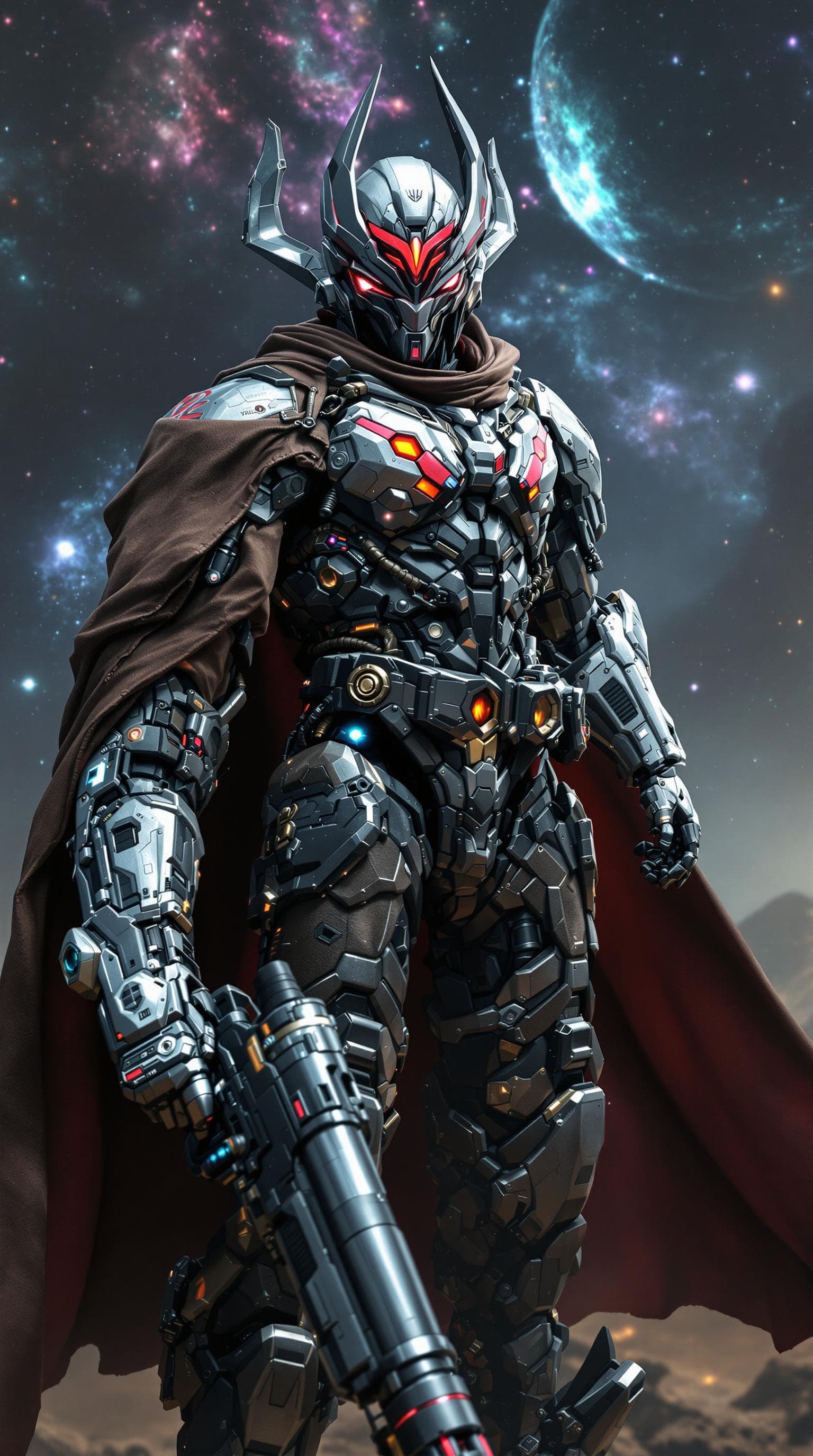 AI generated: A highly stylized photorealistic cinematic marvel and fantasy film wonder of Voltron as a live actio...