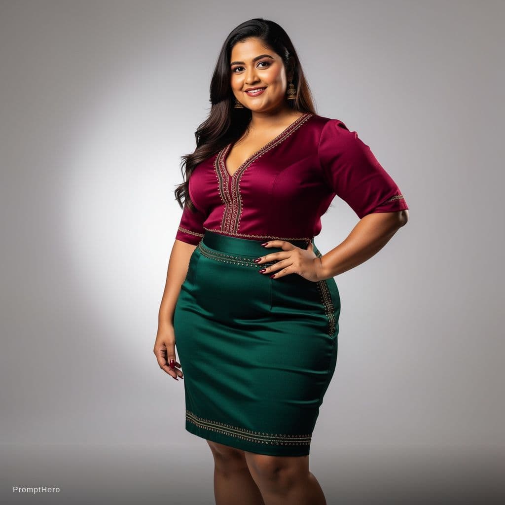 AI generated: Hot and sexy indian women. Wear a bra only big boobs and big ass