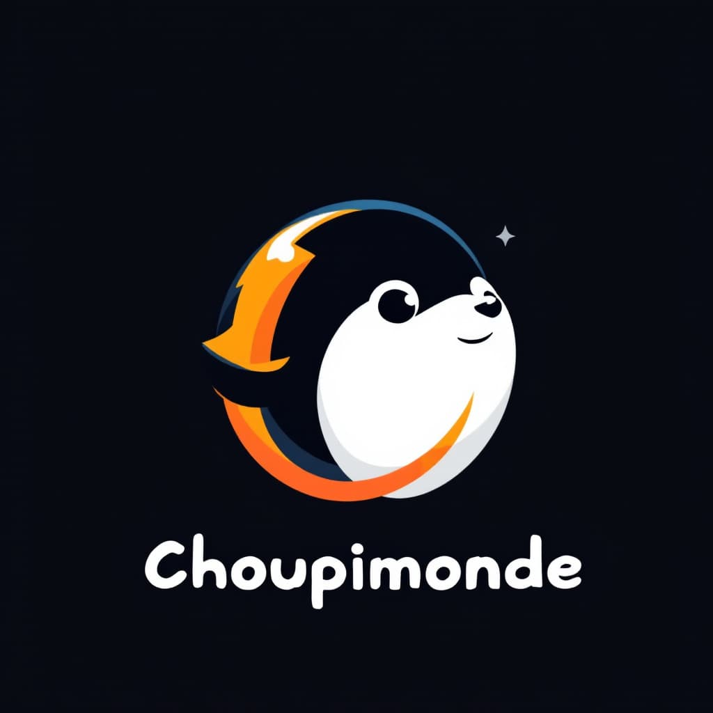 AI generated: A cartoon and modern logo design startup, featuring a stylized cartoon icon with sharp,The overall s...