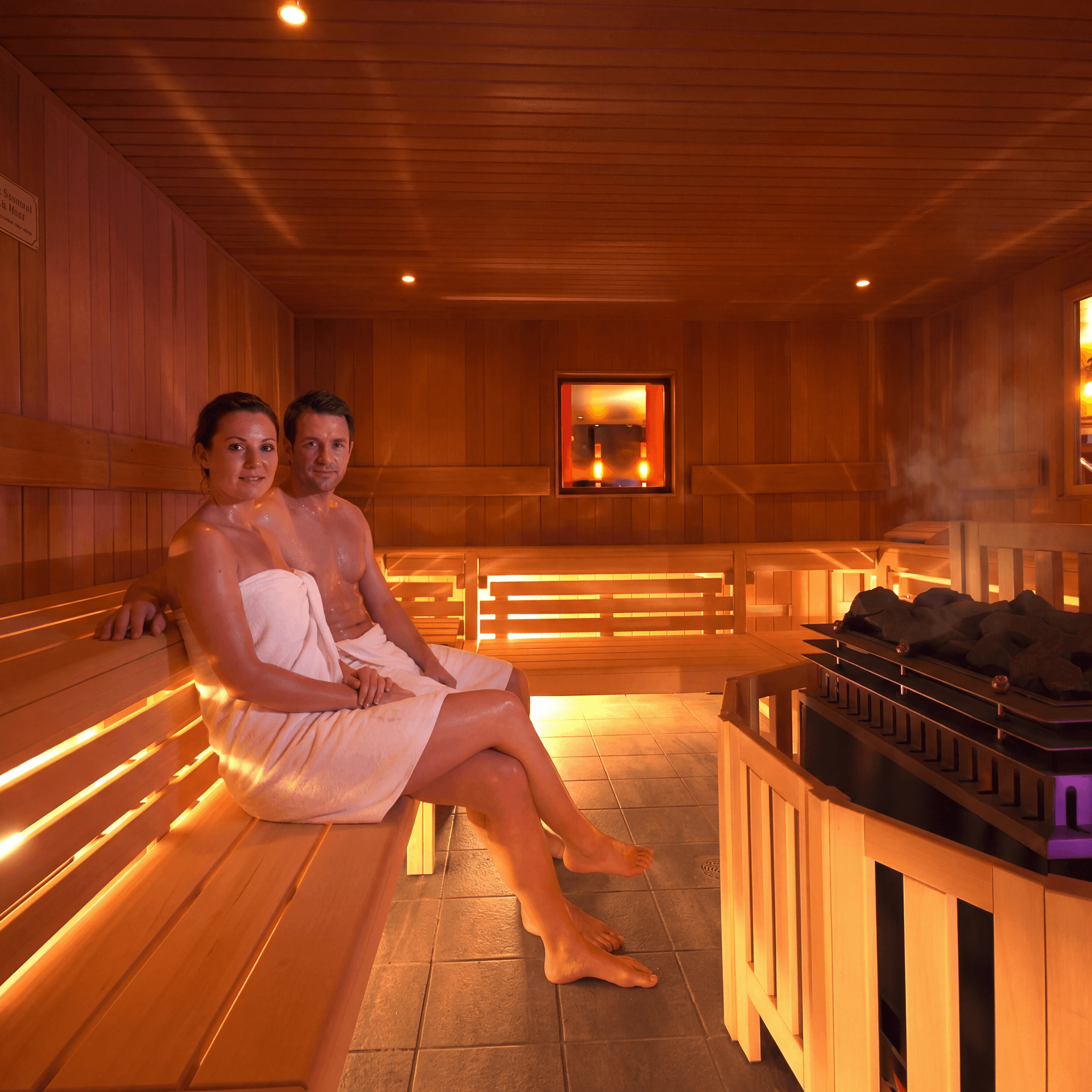 AI generated: PROMPT (NanoBanana Pro)

Use the provided sauna reference image as the BASE environment. Recreate th...