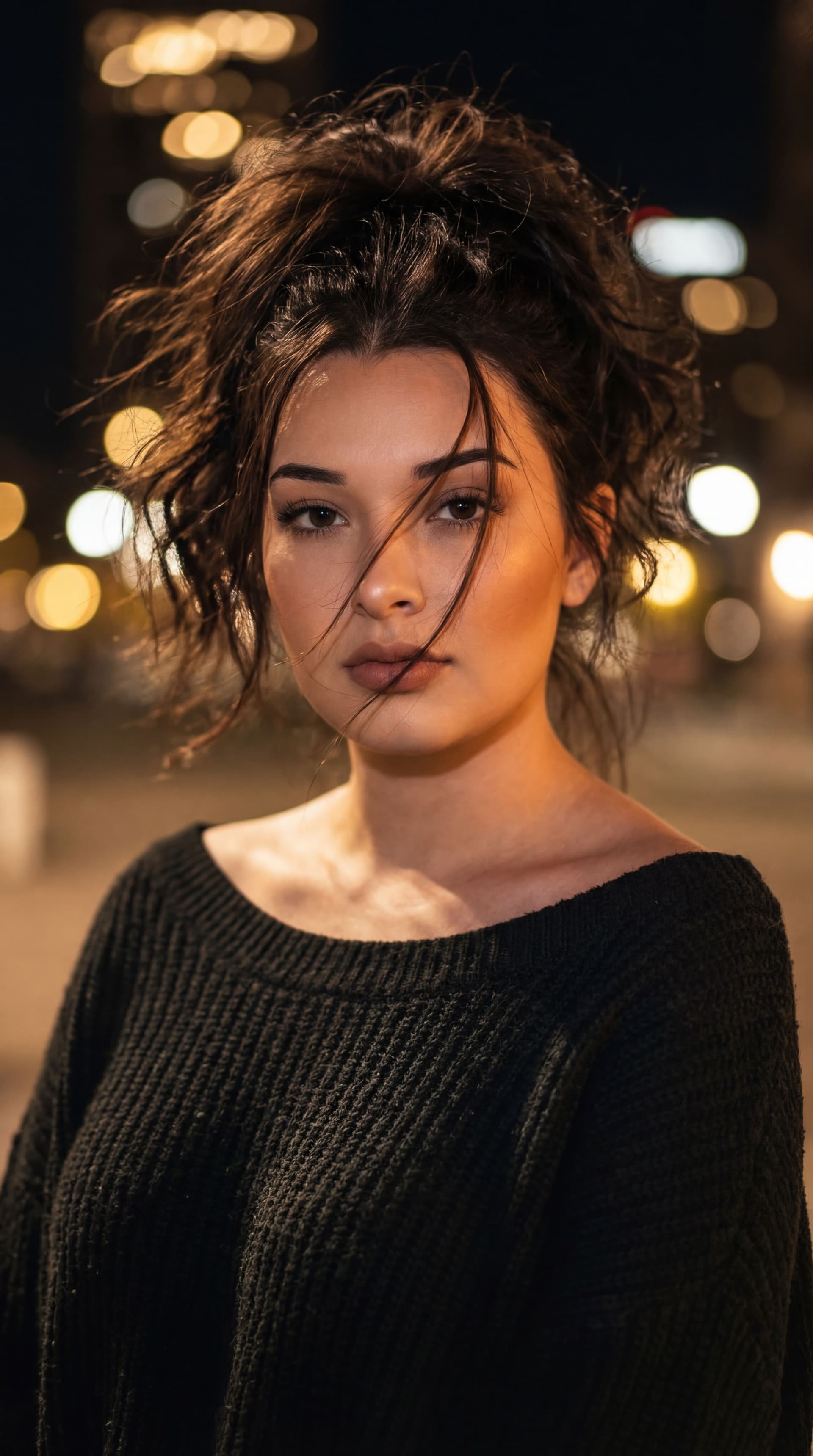 AI generated: Without changing my facial features, create a ultra-realistic portrait of a woman with an ethereal, ...
