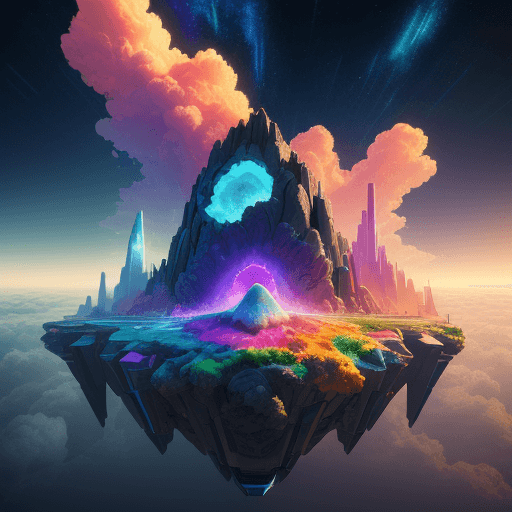 AI generated: Technology geode, alchemy tech concept art vibrant colors, minimalistic, award-winning masterpiece, ...