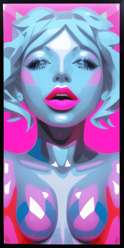 AI generated: (16k4d bite me swallow me but spit m e out in hell), (Translucent Geometries), Pop Art Vibrancy
