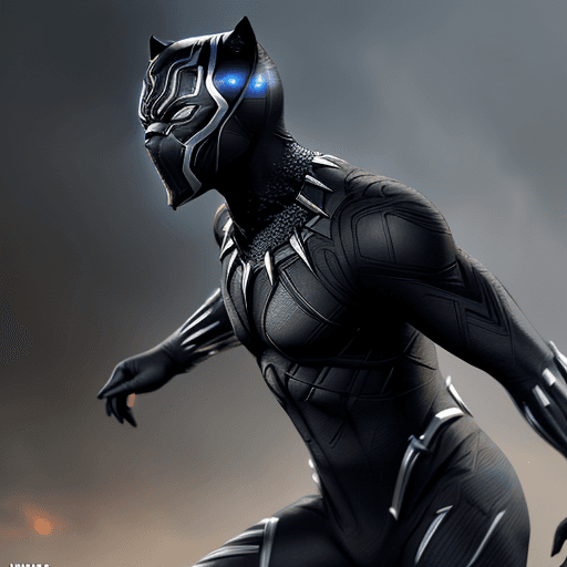 AI generated: Creative suits and gadgets for black panther, ultra realistic