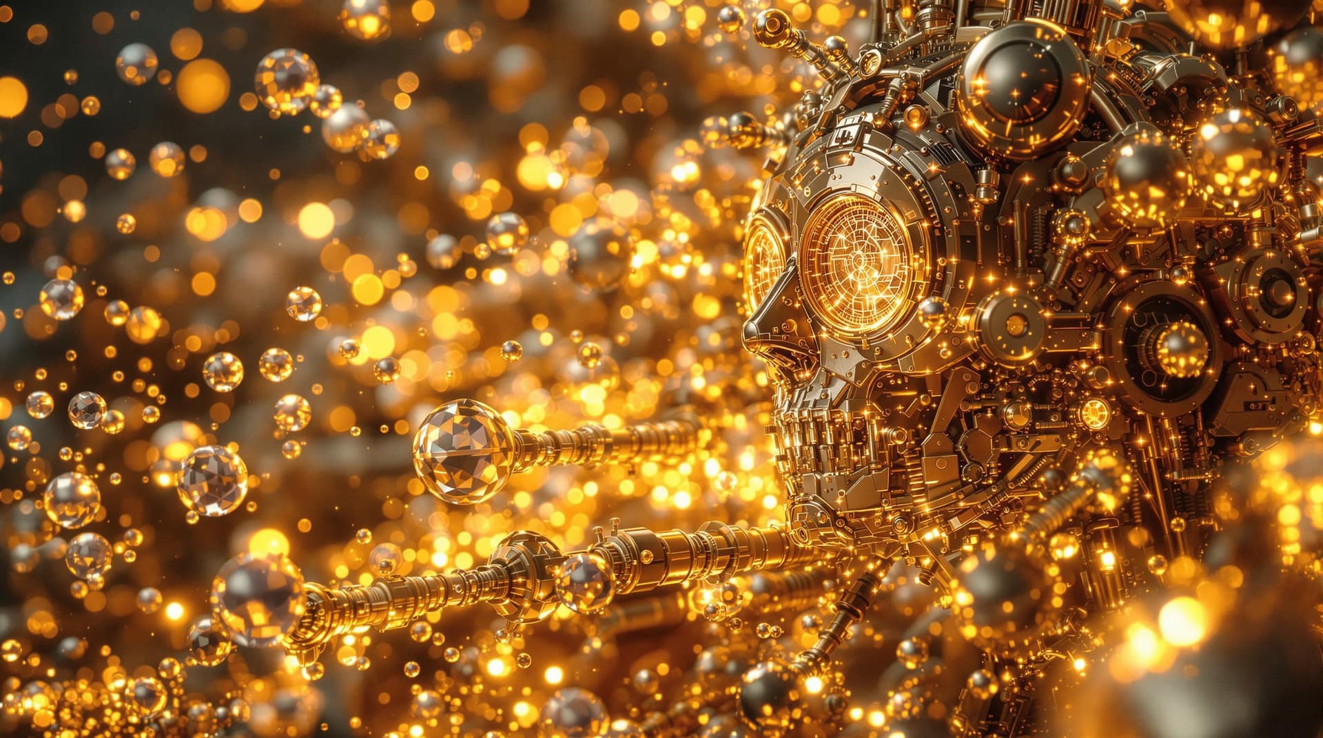 AI generated: multiple steampunks being teleported to the future, in   collums of glowing  translucent silver and ...