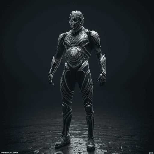 AI generated: man warrior of the future, in modern suit, with a lot of detail, high quality image, intricate artwo...