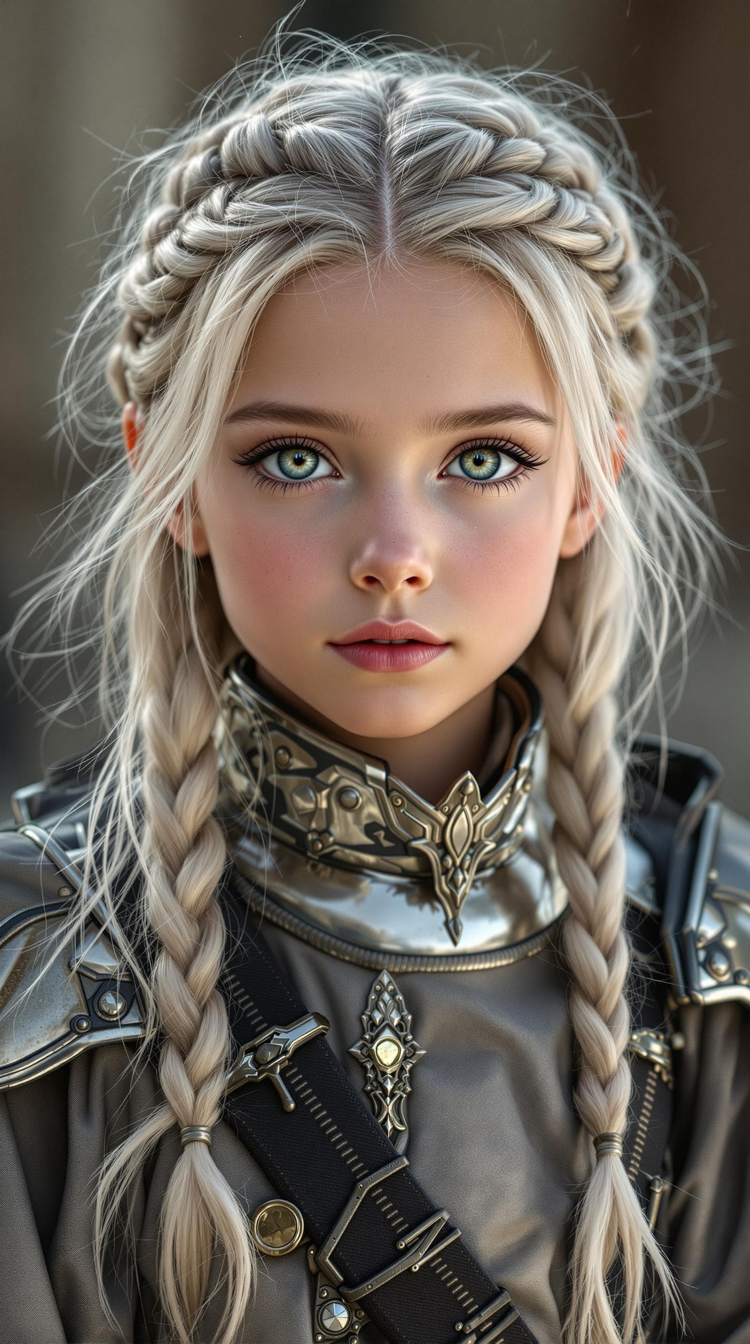 AI generated: a professional photo of a exceptionally of the most beautiful Swedish girl in the world, (age 7), (f...