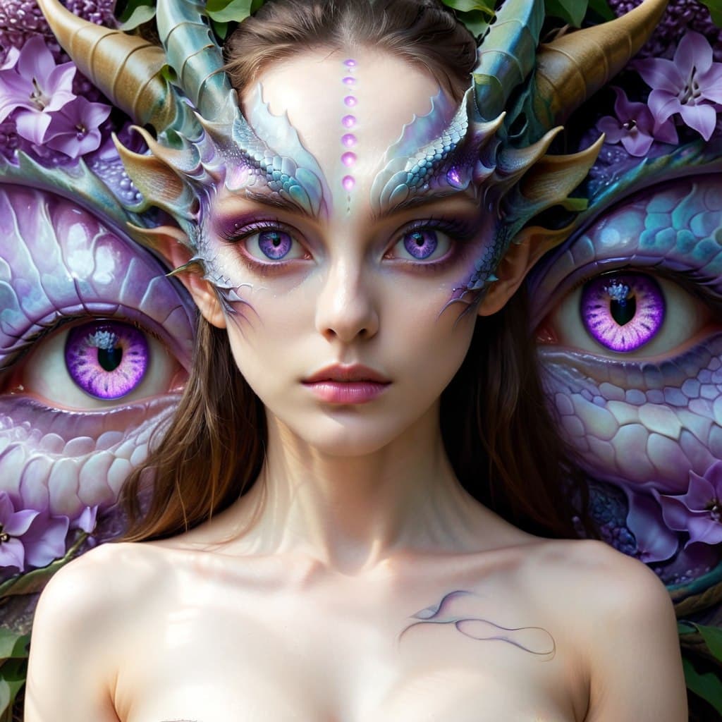 AI generated: Professional photo, Neural network and art, realistic photo, high quality, (((dragon metamorphosis))...