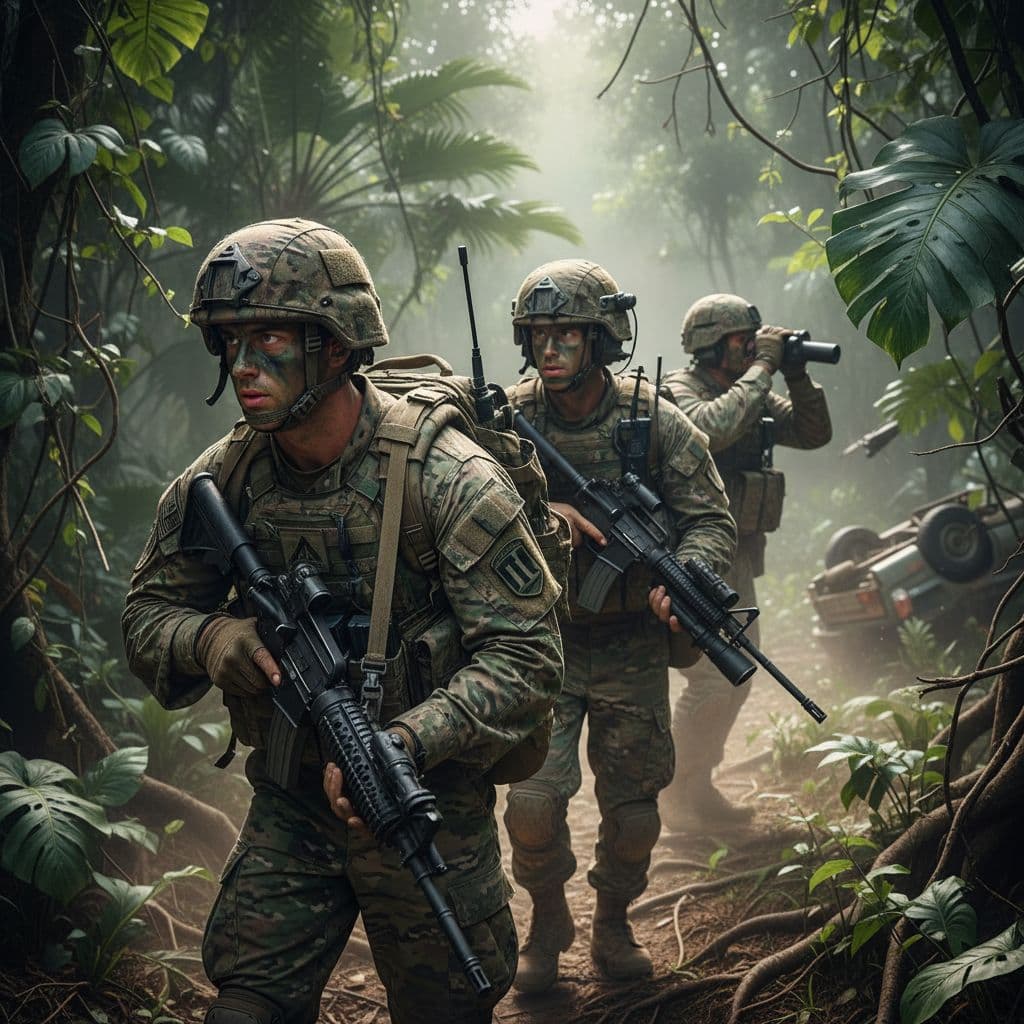 AI generated: Soldiers 
