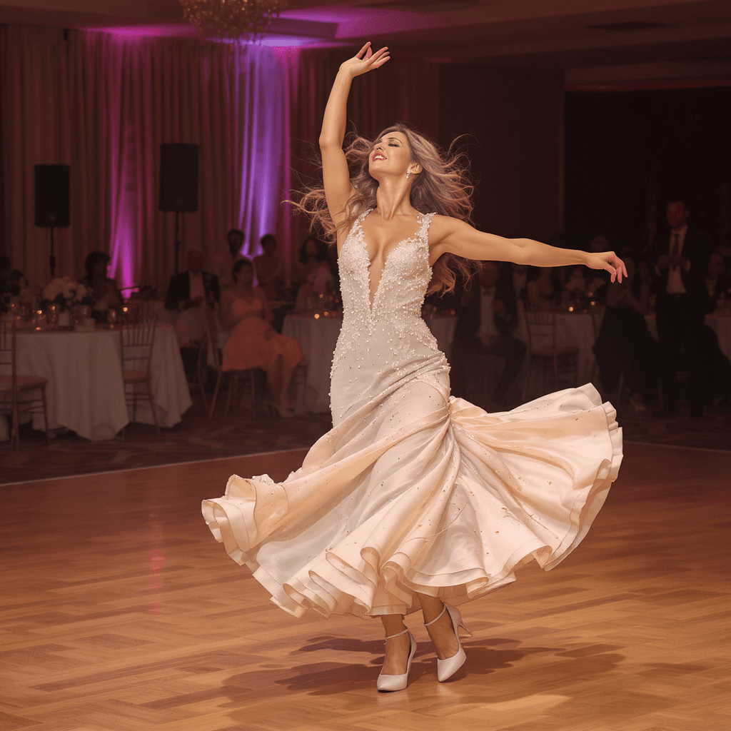 AI generated:  woman dancing 