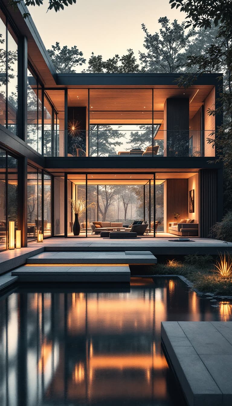 AI generated: DREAM-HOUSE: A breath-taking, modern dream house that embodies the spirit of freedom and experimenta...