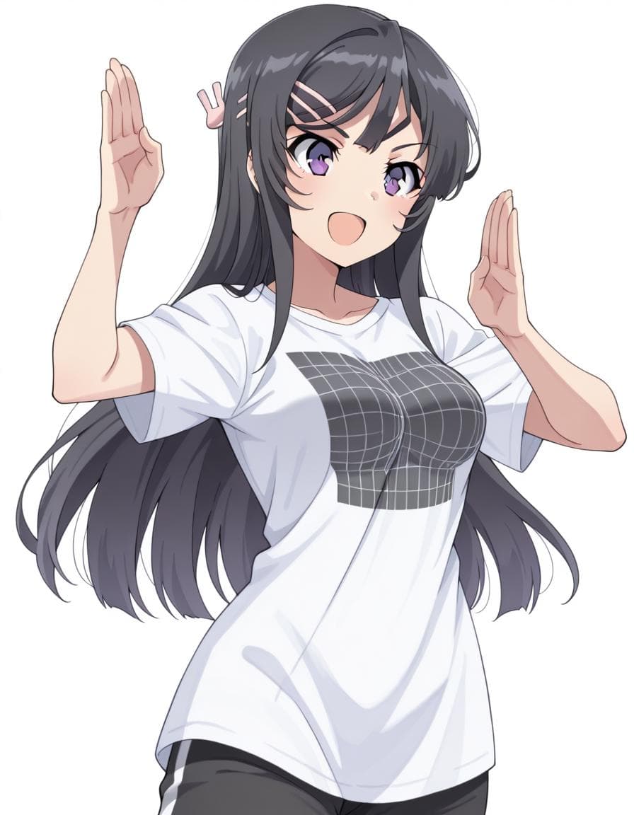 Illusion Grid T-Shirt - Clothing