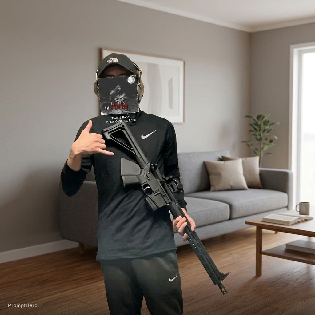AI generated: change the background to a realistic and simple living room 