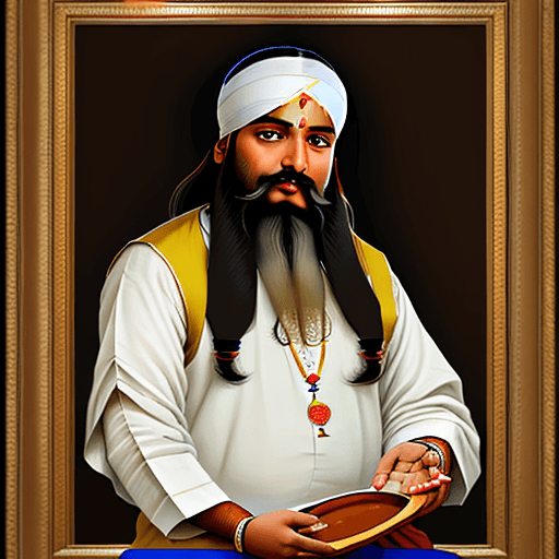 AI generated: Sri Guru Ravidas ji Professional Panting, master piece