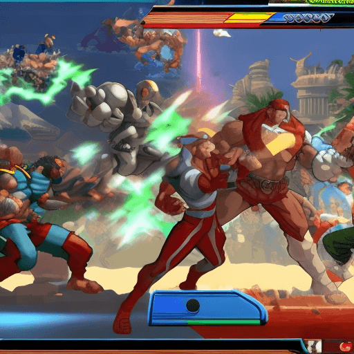 AI generated: PC hero from a fighting game
