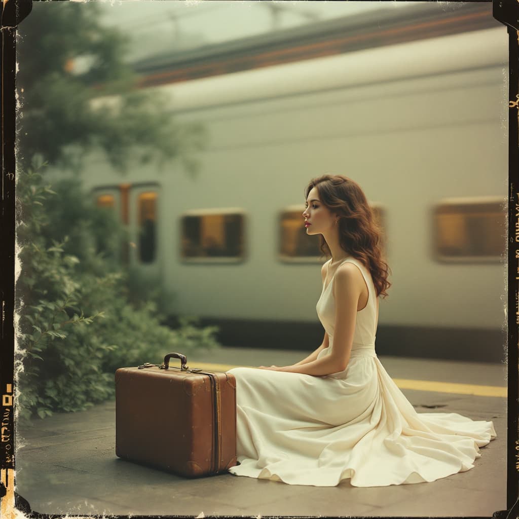 AI generated: Fashion photography, in the style of Richard Avedon, Vogue photoshoot for the M workshop campaign. T...