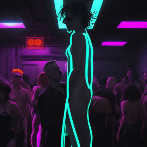AI generated: Design a digital artwork capturing the spirit of "Relax - 7" mix by Frankie Goes to Hollywood, inter...