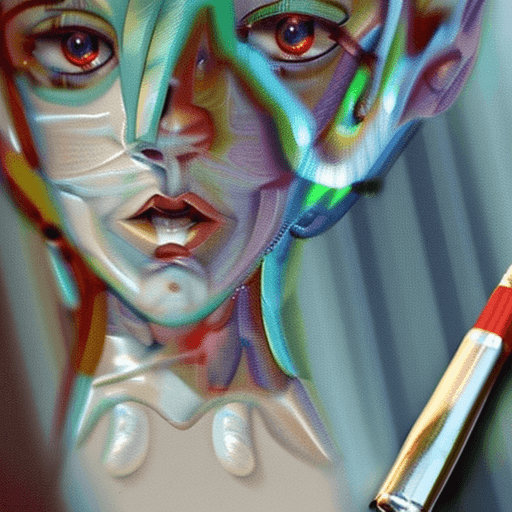 AI generated: Hyper realistic painting of a beautiful dron in an film, hyper detailed, anime, by anime artist, tre...
