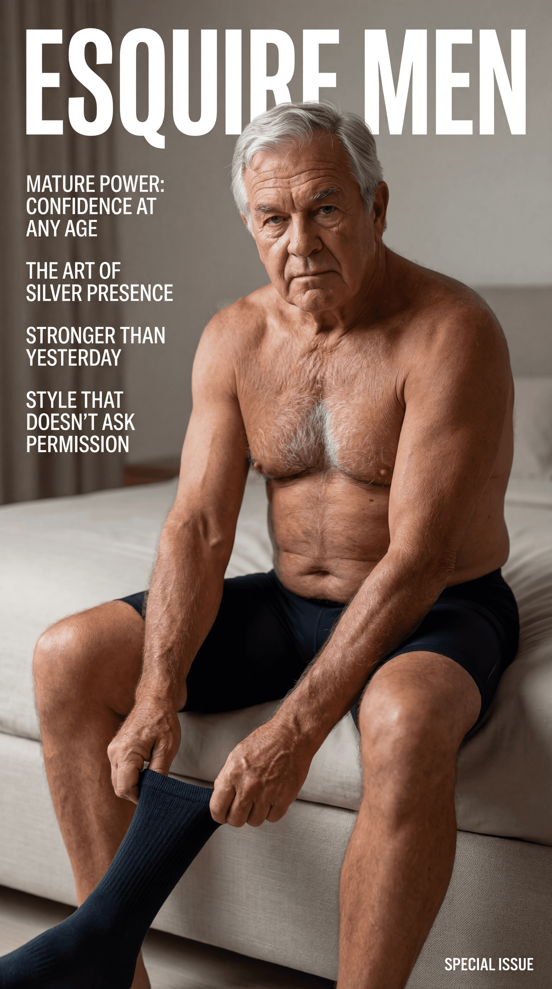 AI generated: FASHION MAGAZINE COVER. NOT CGI. NOT LIFESTYLE.
Ultra-realistic high-end editorial photography with ...