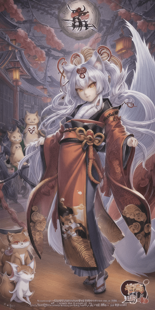 AI generated: An illustration , character detailed, decor detailed, which has several characters on the cover Kits...
