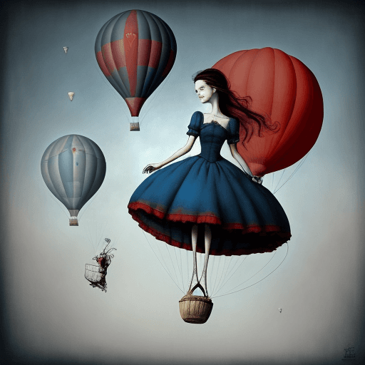 AI generated: Neo Surrealism, by Gabriel Pacheco and Max Ernst, magical realism bizarre art, pop surrealism, blue,...