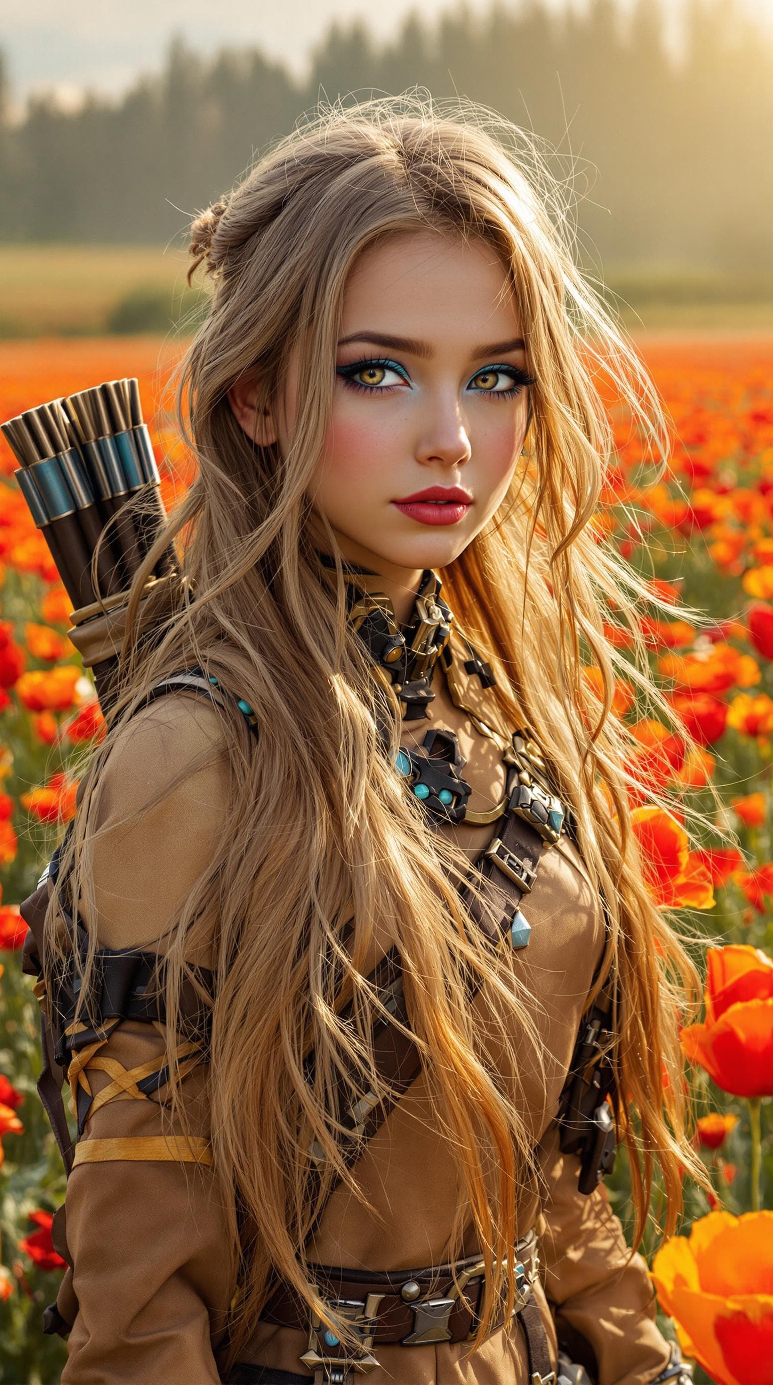 AI generated: a professional photo of a exceptionally beautiful girl in the world, (age 10), (ten year old) of the...