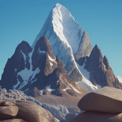 AI generated: a lot of mountain with big and beautiful rocks