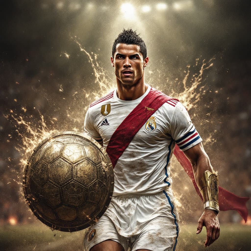 AI generated: Ronaldo gladiator 