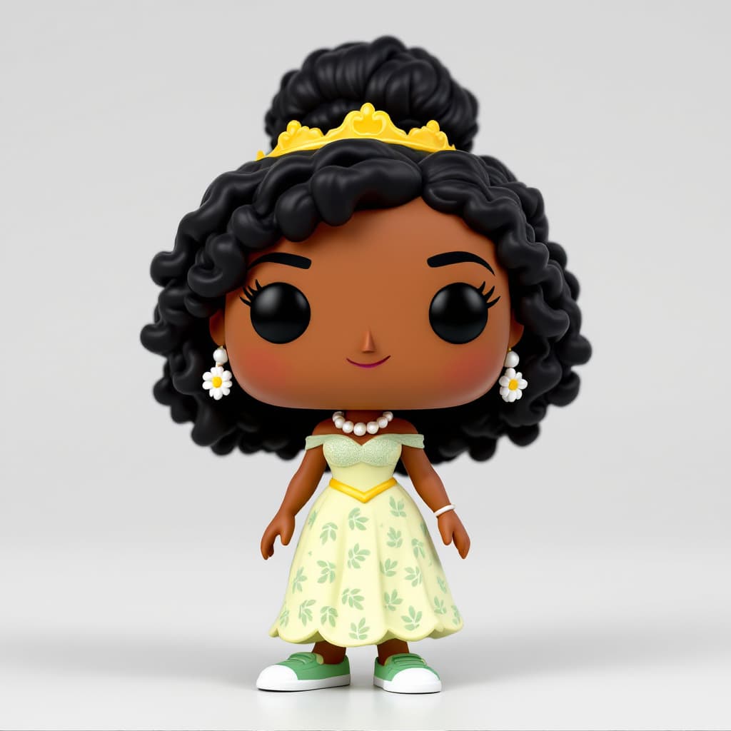 AI generated: Funko Pop Figure Description:
Character: Princess tiana from the disney movie the princess and the t...