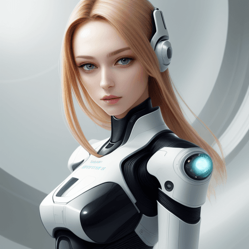 AI generated: beautiful android