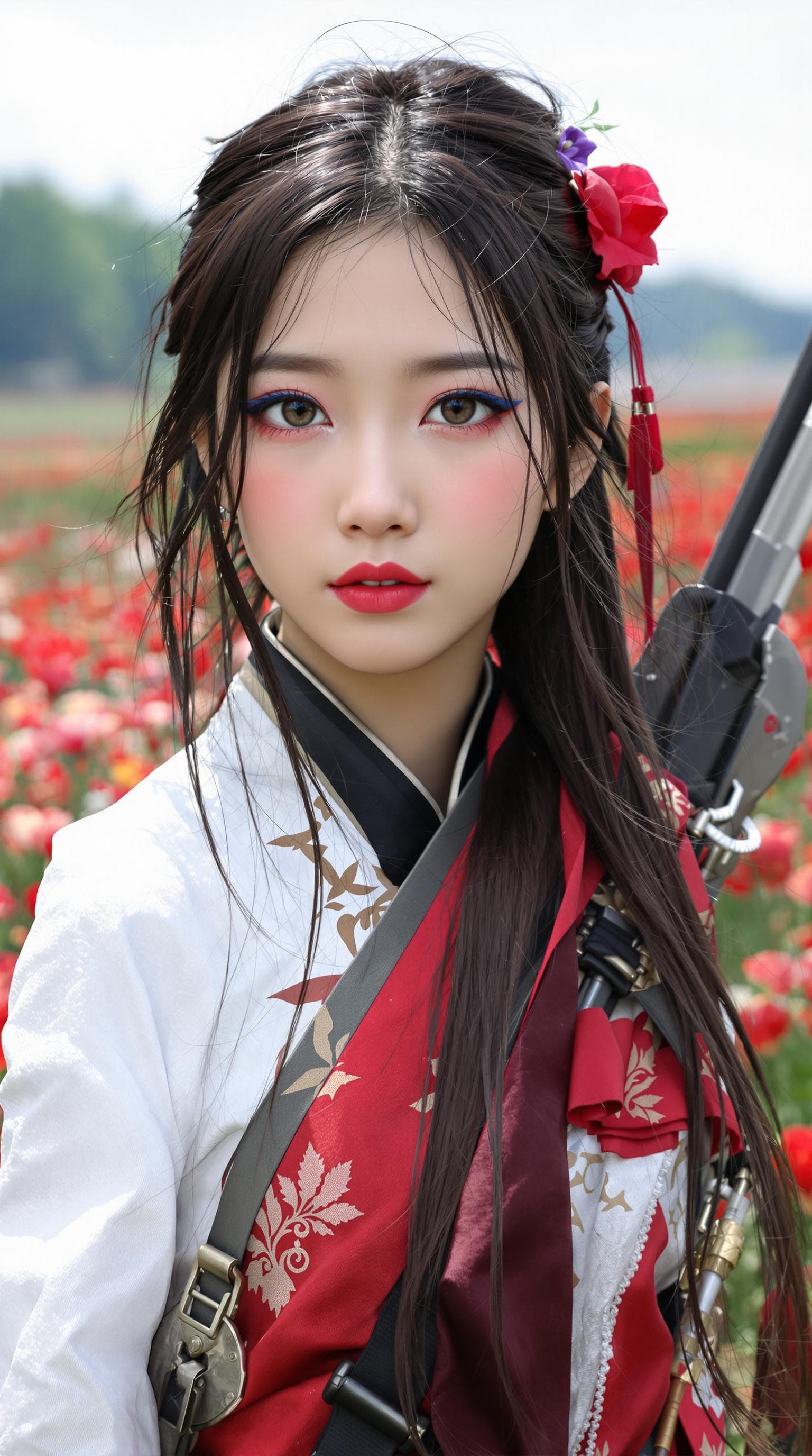 AI generated: a professional photo of a exceptionally beautiful Chinese girl in the world, (age 7), (seven year ol...