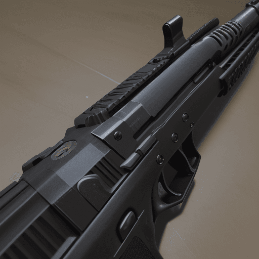 AI generated: photo of a submashine gun