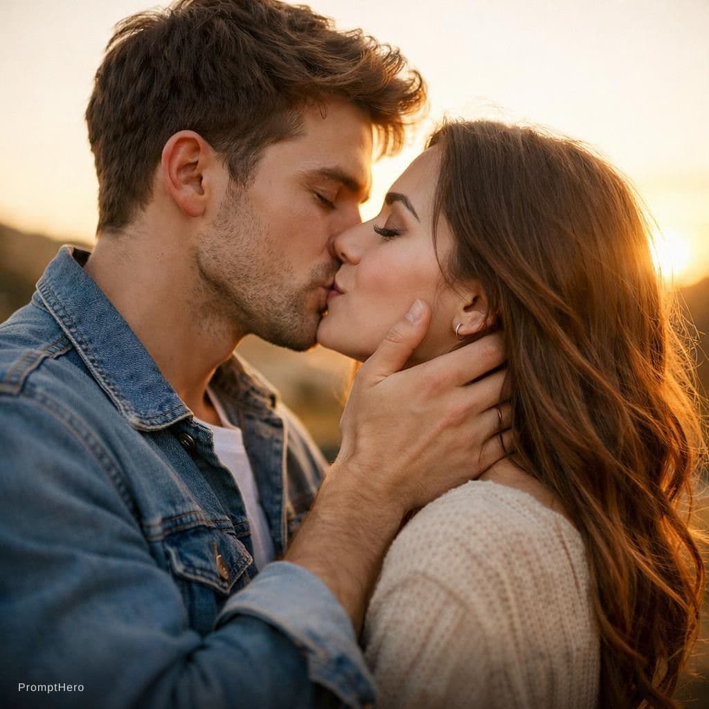 AI generated: Kissing 