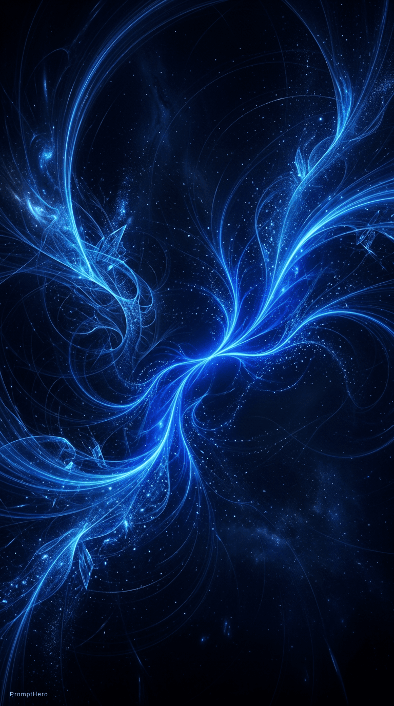 AI generated: Dark theme Blue and Black mix colour this images contact