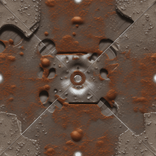 AI generated: texture, iron , realistic, plain, seamless, rust, 4k