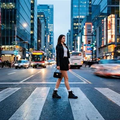 AI generated video: keep the central person completely motionless and frozen like a statue. Animate only the surrounding...