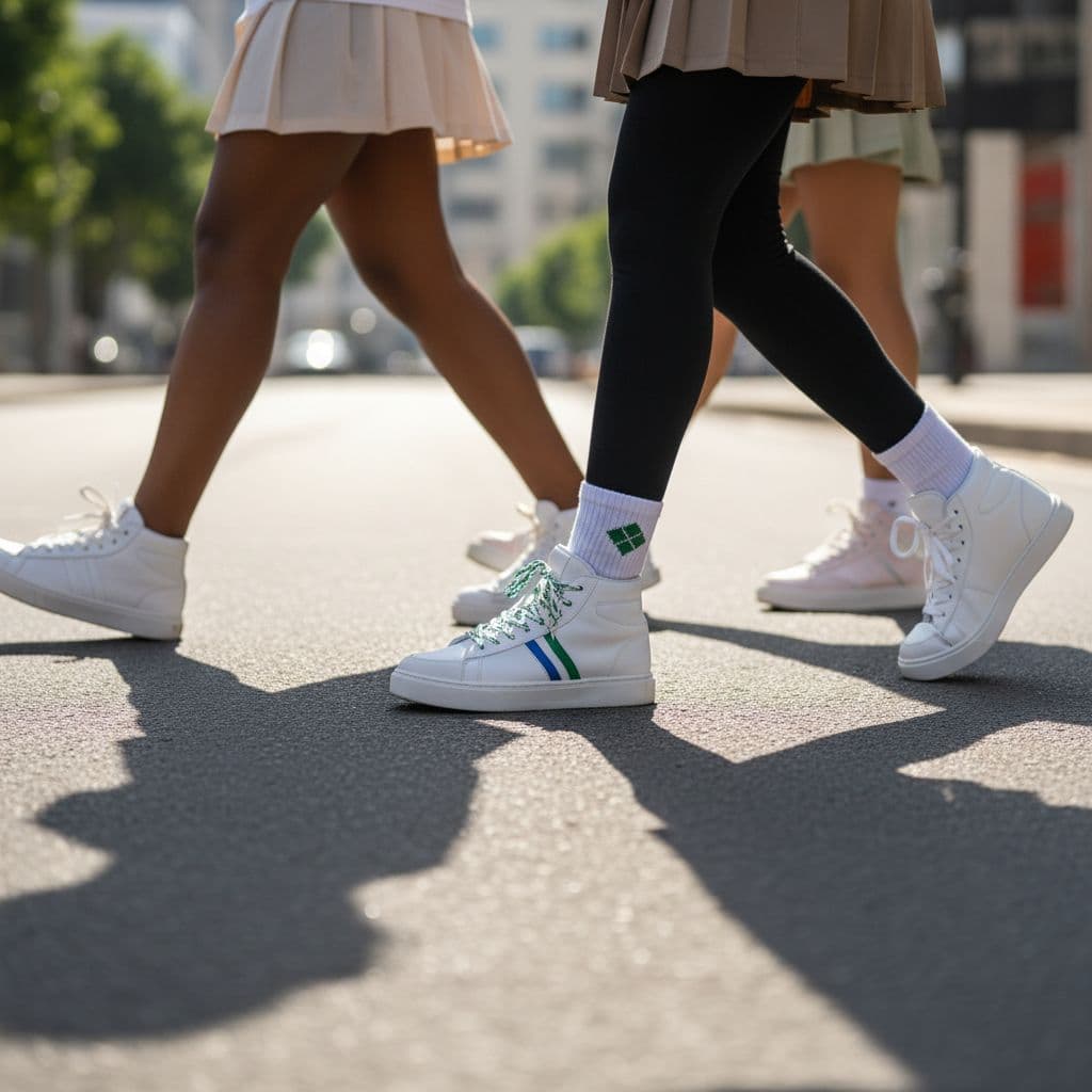 AI generated: 

---

### **🔥 Hyper-Realistic Image Prompt (Million Girls March – Modern Close-Up Feet)**

*...