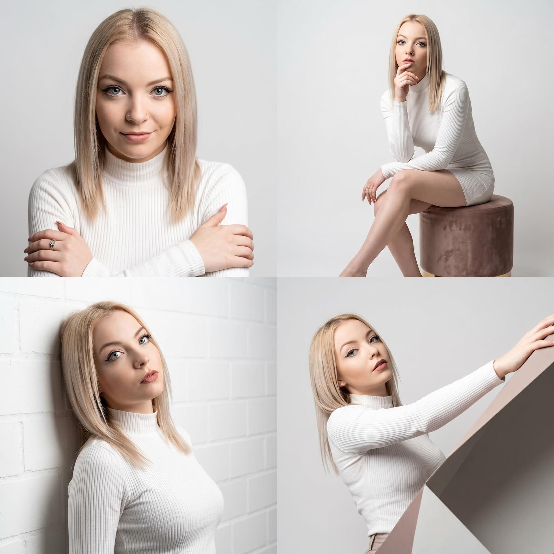AI generated: make she make a photoshooting with pose