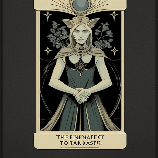 AI generated: A previously nonexistent tarot card.