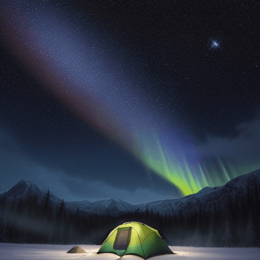 AI generated: Hyper realistic ground level watercolor logo of night sky phenomena, comet, supernova, constellation...