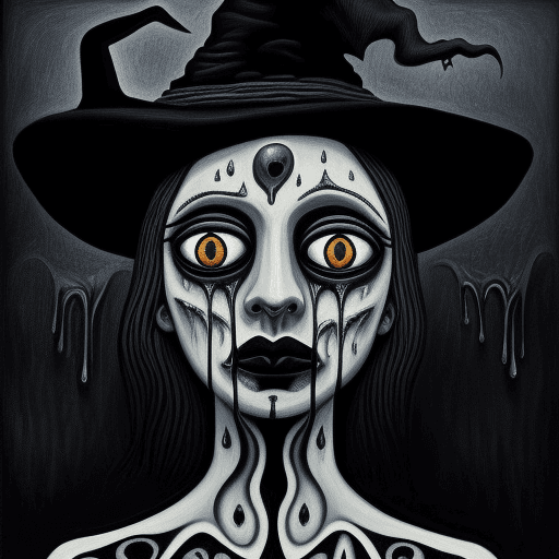 AI generated: surrealist painting by Pablo Picasso, striking and bizarre images, dripping, melting, dark, black me...