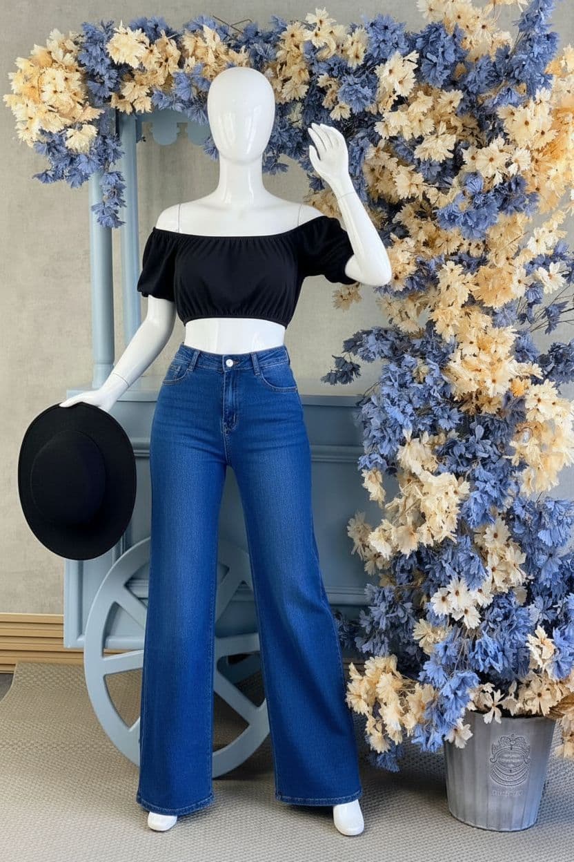 AI generated: You can put those clothes on a mannequin, removing the model.