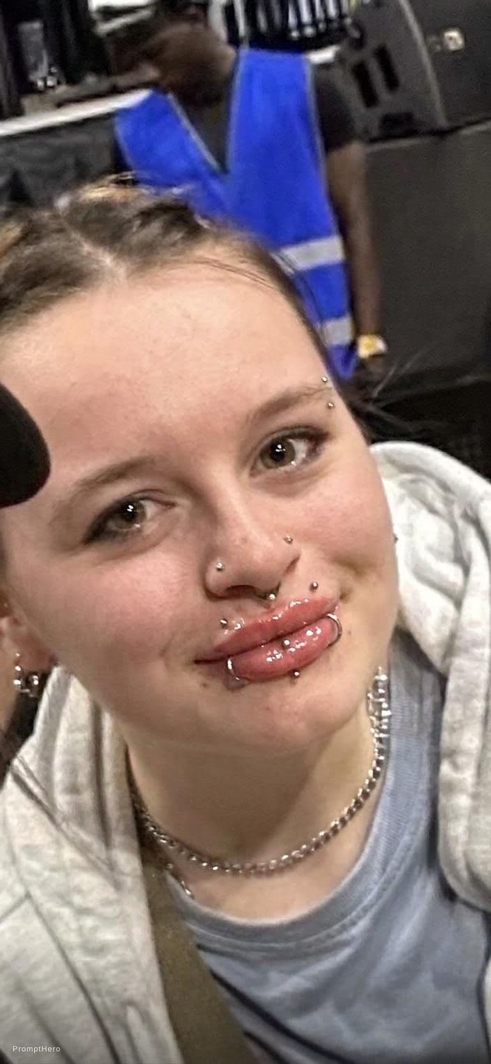 AI generated: Make my lips bigger and more plump and oily 