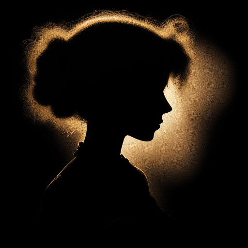 AI generated: diffuse silhouette of a woman