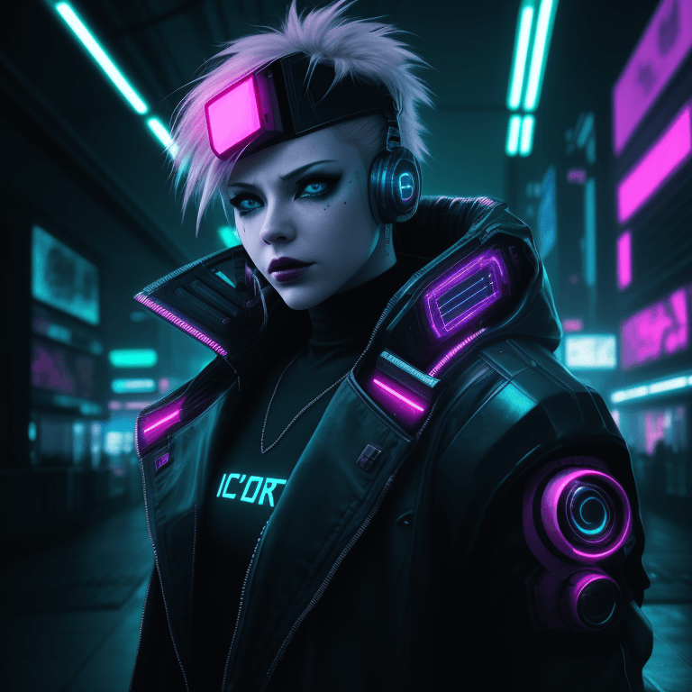 AI generated: Cyber punk photographic cinematic