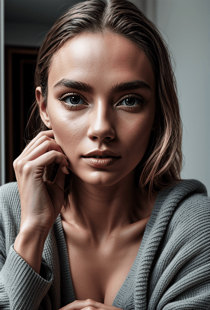 AI generated: 1 Brazil model(female), professional model,detailed hair(golden brown), beautiful face, beautiful gi...