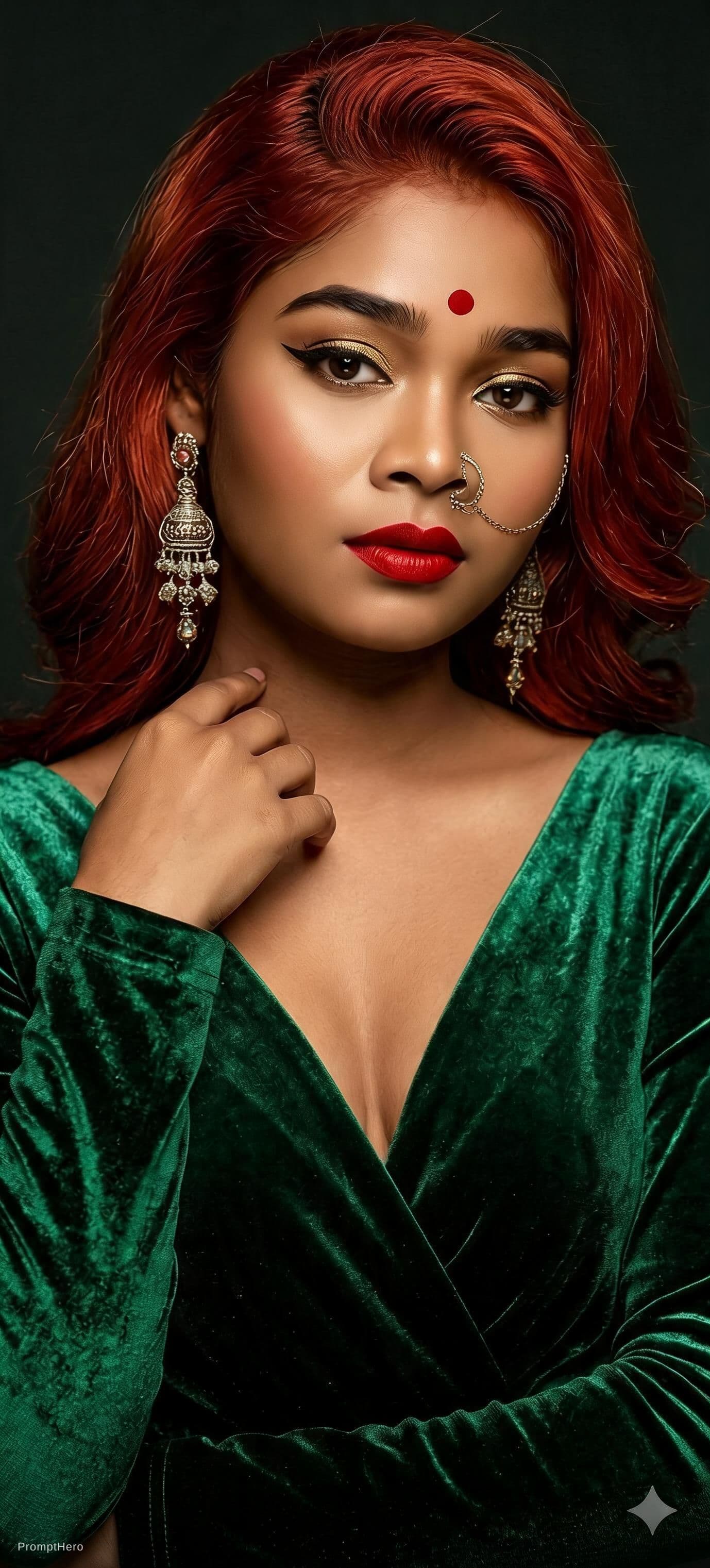 AI generated: Create a sexy girl in india style. and look like sexy.