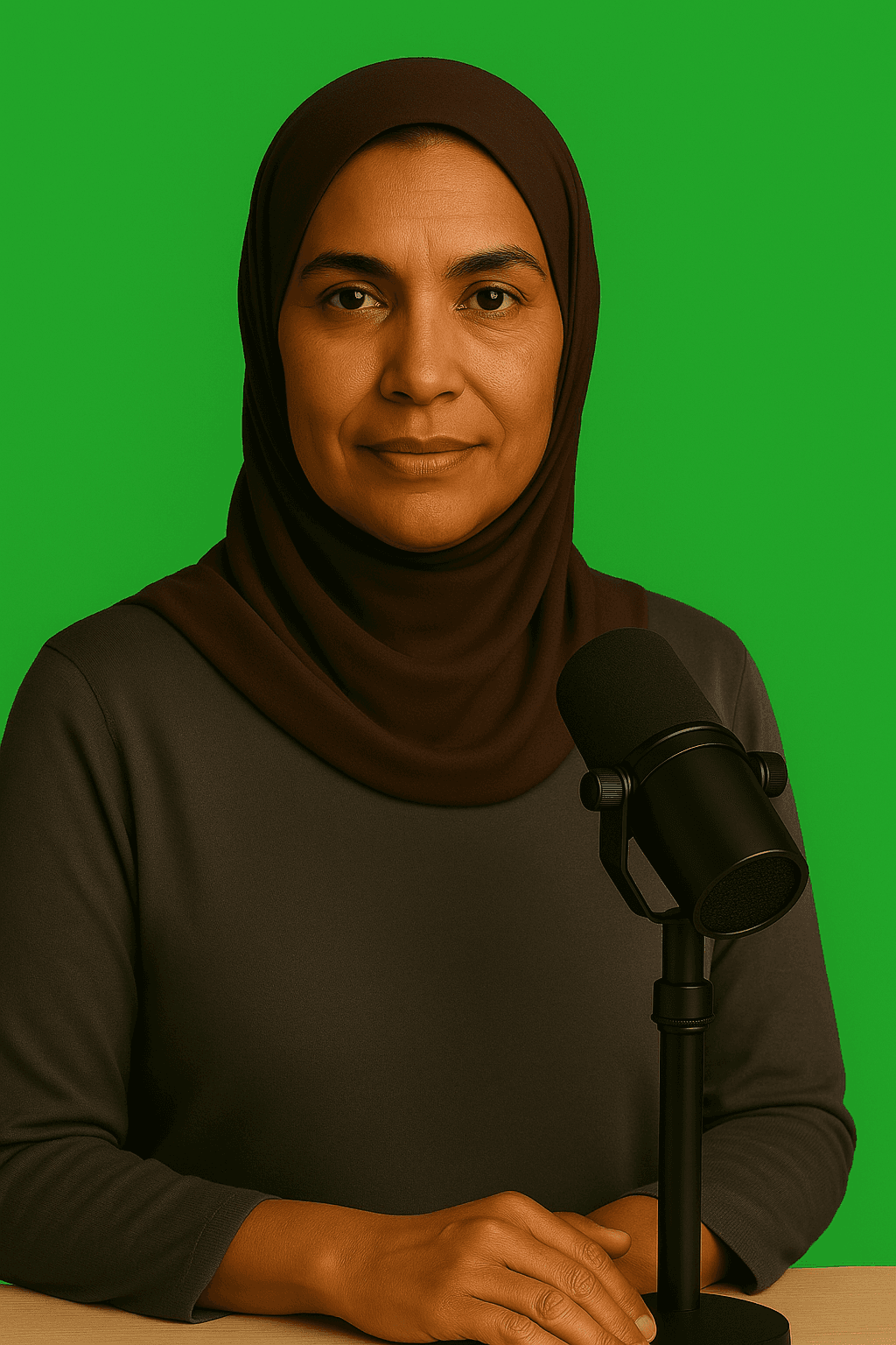 AI generated: -----

```
Ultra-Detailed Character Description: Egyptian Female Science Podcast Host

Type: Up...